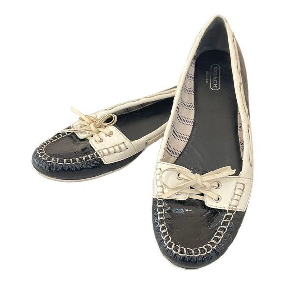 Coach patent leather flats women’s Shoes Size 9B - Picture 1 of 7